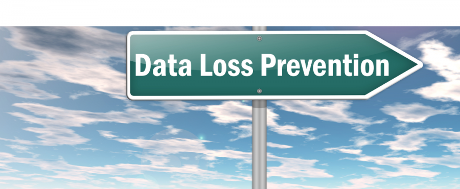 sign that says data loss prevention
